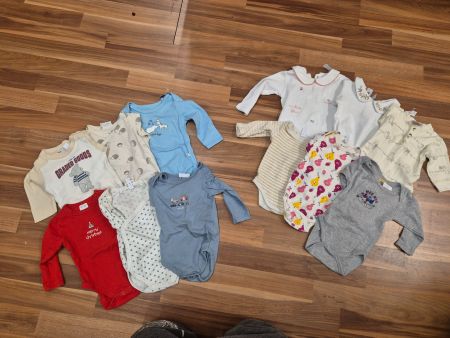 Body langarm gr 62 1xset Jungen oder 1x set Mädchen K46