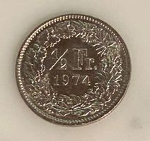 50 Rappen 1974 stgl *nigelnagelneu!* unzirkuliert