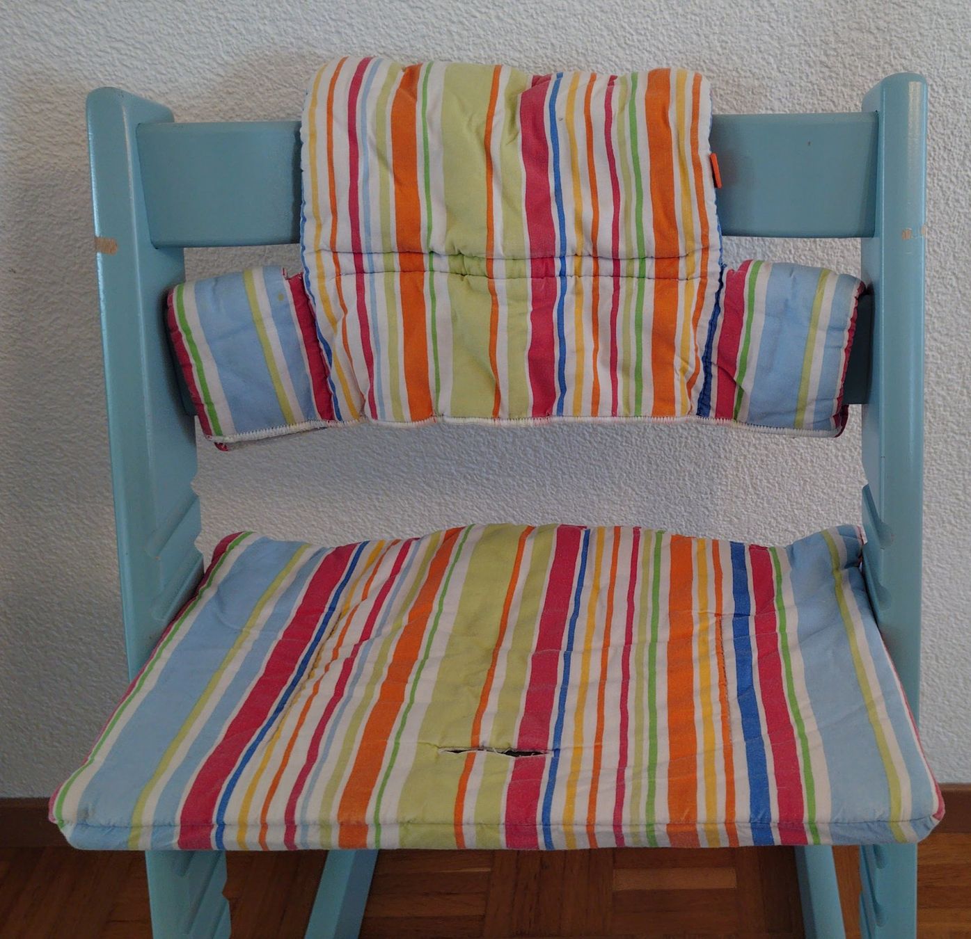 Stokke Seggioloni: Original Stokke Tripp Trapp blau mit Bezug – Usato da Schliern b. Köniz venduto da Schnumy 8