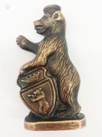 Berliner Bär Metall Figur Berlin Souvenir Vintage 50s 60s