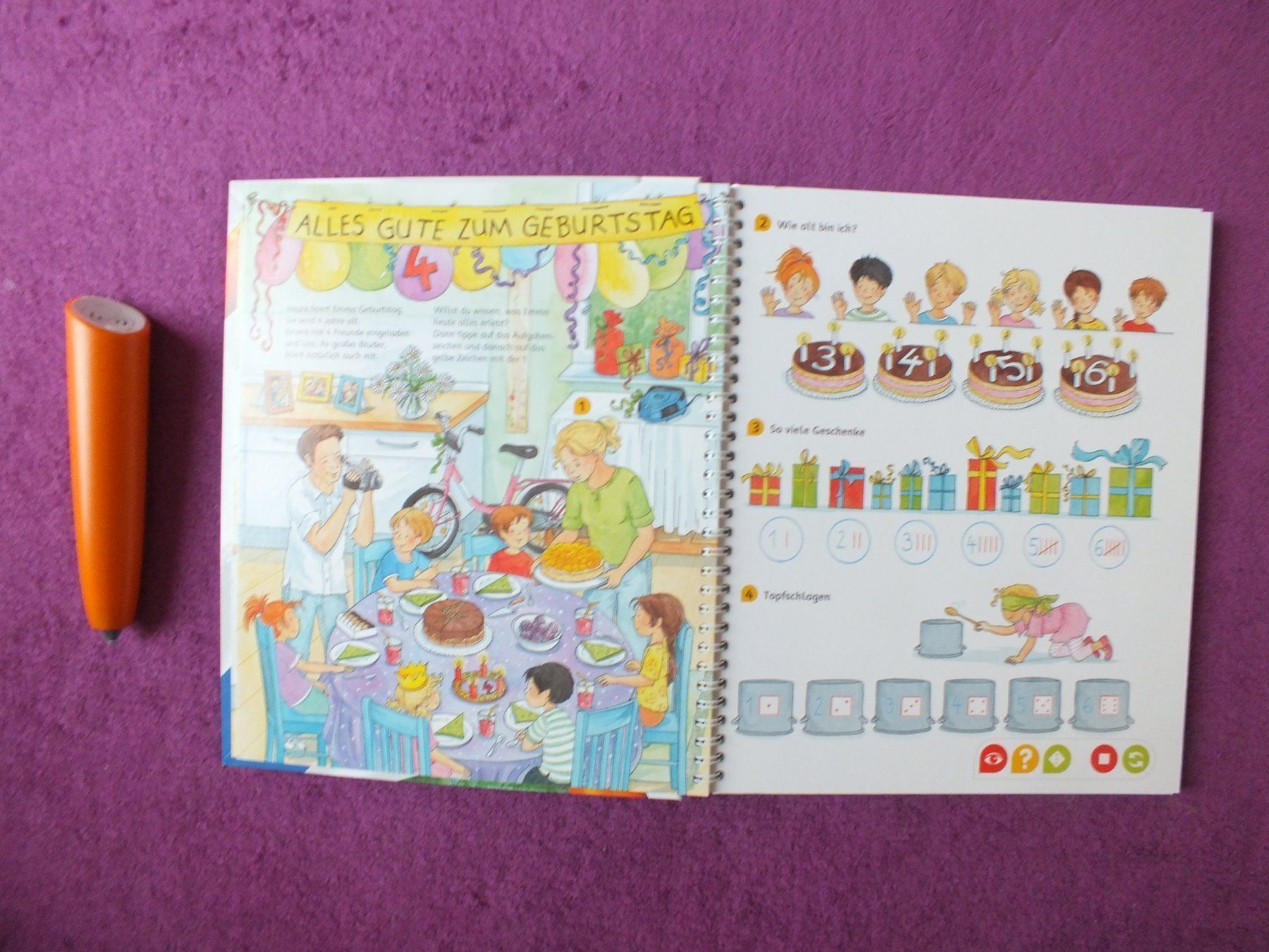 Tiptoi Giocattoli: tiptoi Starterset - CREATE Stift & Buch Erste Zahlen – Usato da Müllheim Dorf venduto da Seeeule01 4