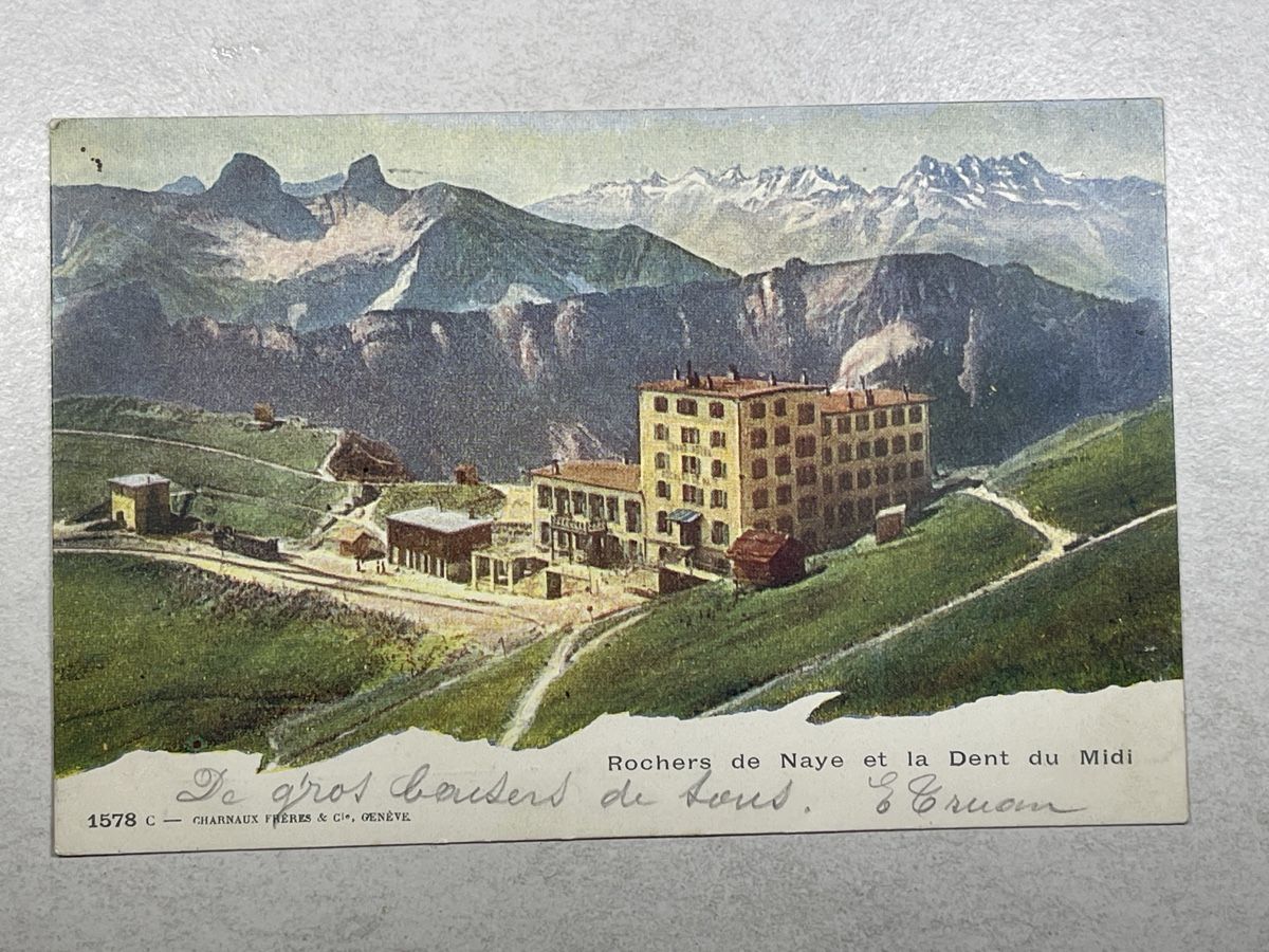 Ansichtskarten: Alte Ansichtskarte Rochers de Naye – Gebraucht aus Strengelbach von Aschatan5
