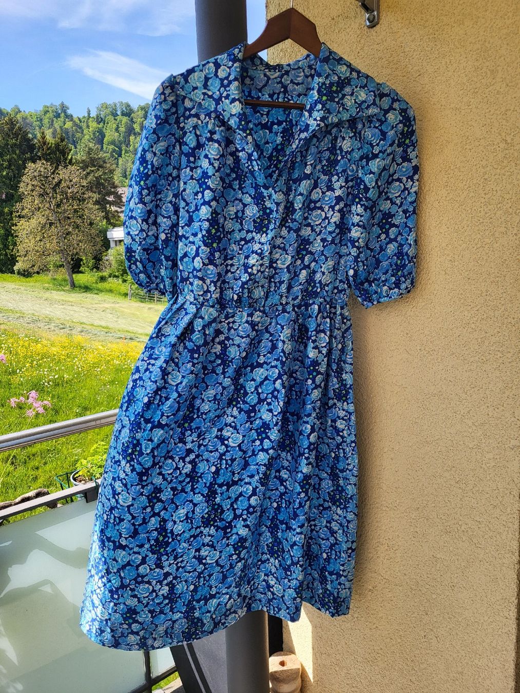 Vestiti: Seiden Kleid von Hand genäht Einzelstück – Usato da Zürich venduto da Lizi7 6