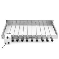 Edelstahl Grillaufsatz mit 10 Spießen