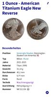 10 stk oz American Titanium Eagle New Reverse, Jahrgang 2026
