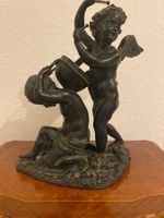 Jolie Sculpture Ange en tambour’ en laiton
