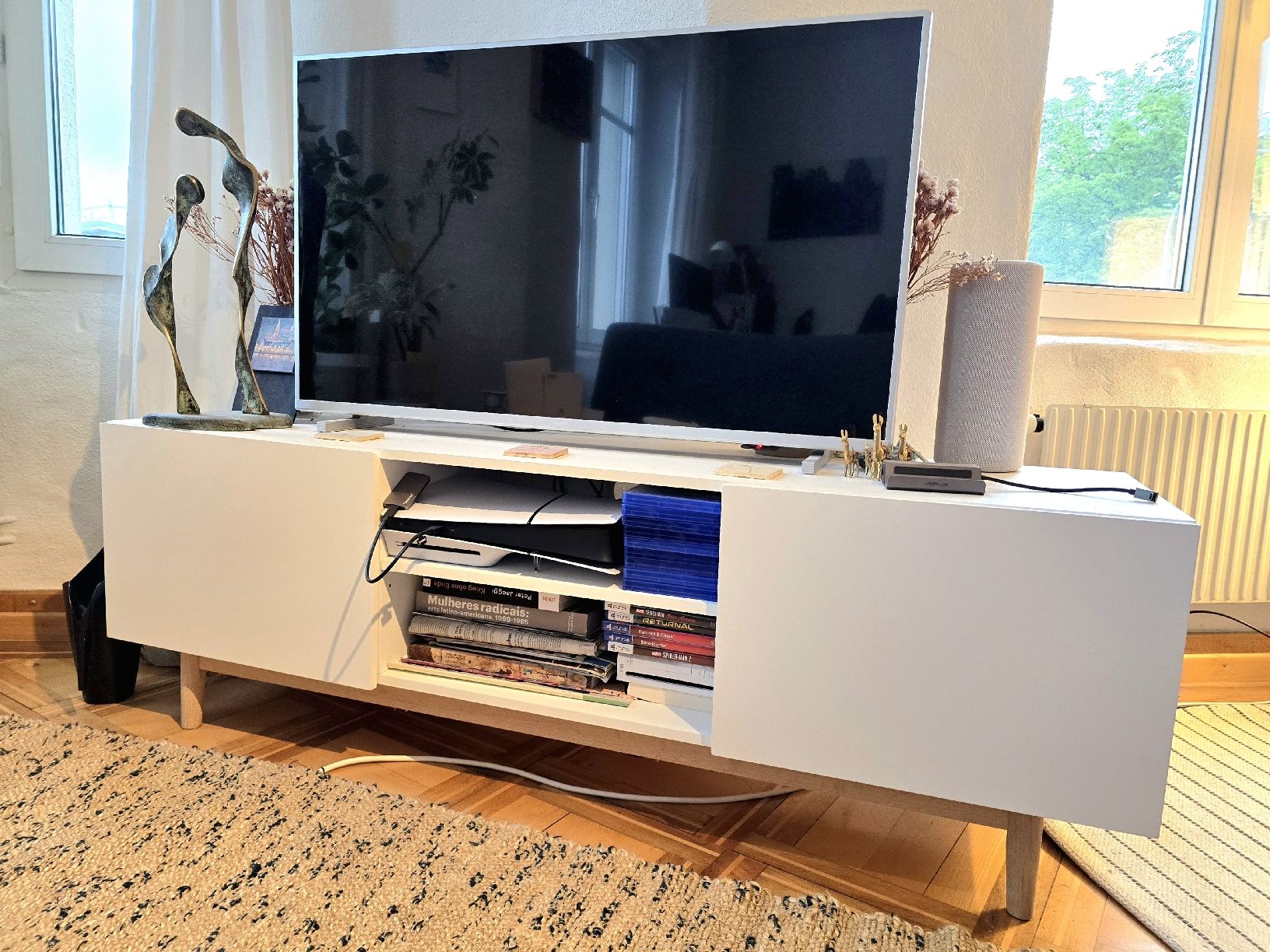 Mobili TV: TV-Kommode Sideboard Weiss Holz – Nuovo (secondo la descrizione) da St. Gallen venduto da mon_kcz6