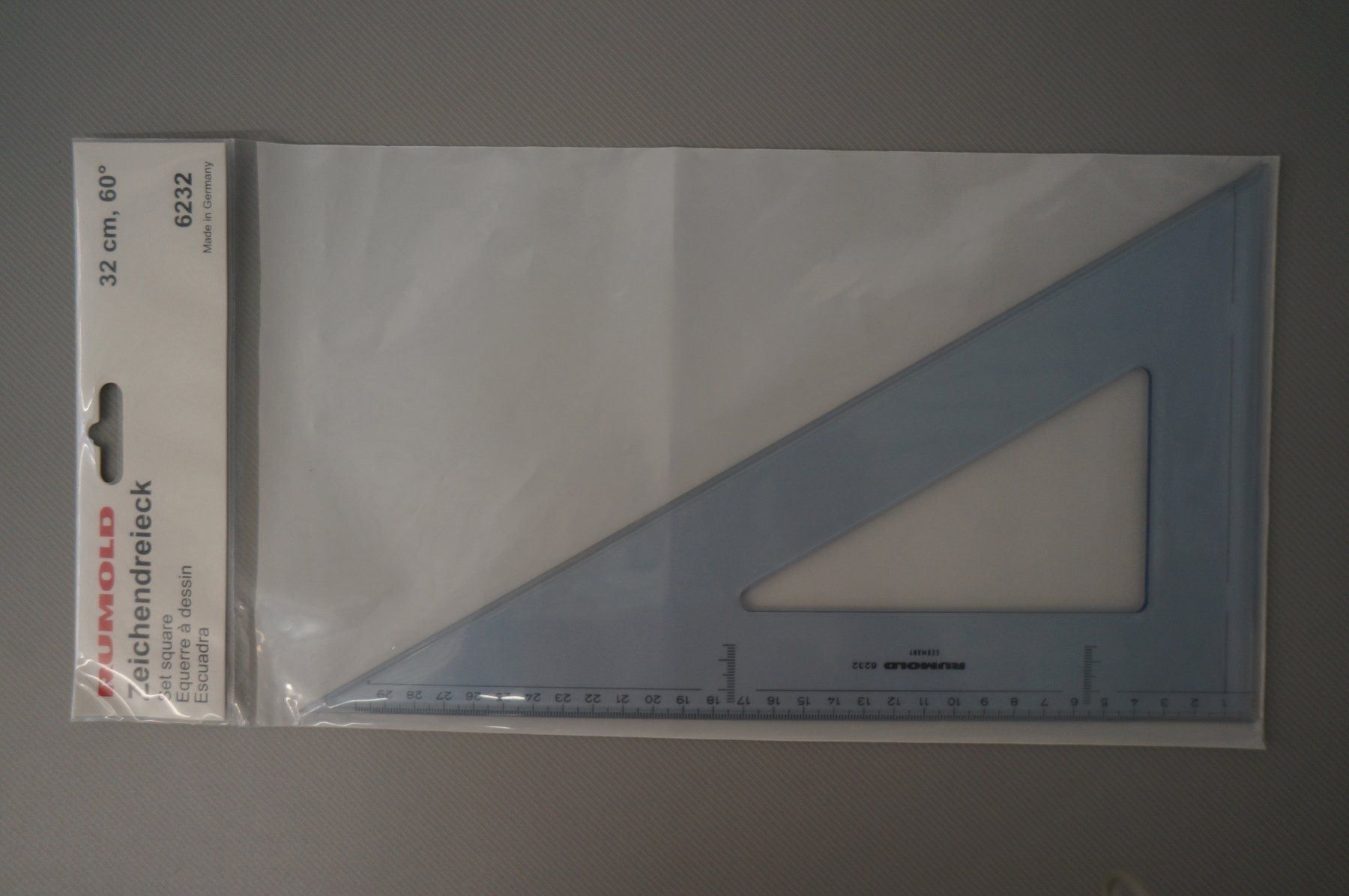 Sonstiger Schulbedarf: Zeichendreieck 32cm 60° – Neu und originalverpackt aus Reiden von ABZ-SUiSSE