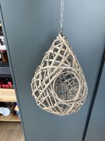 Dekorative Hängeleuchte, Rattankorb, Teelicht, Top zustand