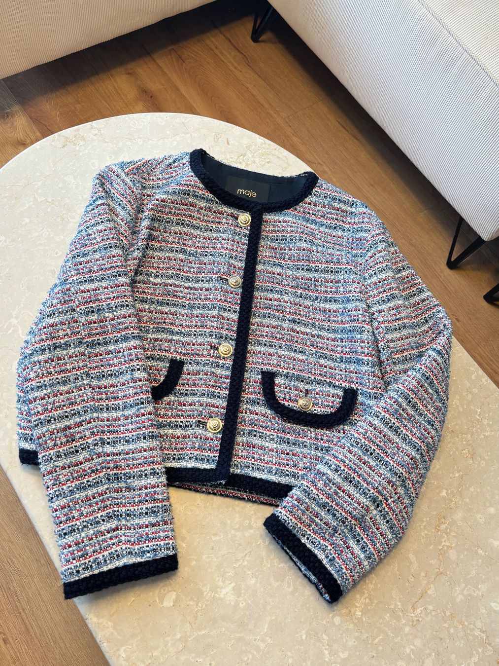 Maje Giacche: Maje Tweed Jacket Lanawolle – Usato da St. Margrethen SG venduto da dijanaO 1