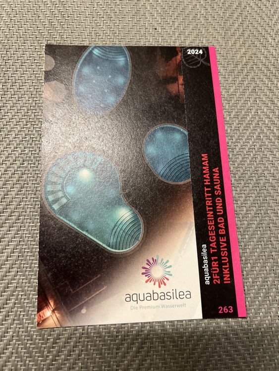 2 für 1 Tageseintritt Aquabasilea | Kaufen auf Ricardo