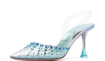 NEW Aquazzura plexi heels 37.5
