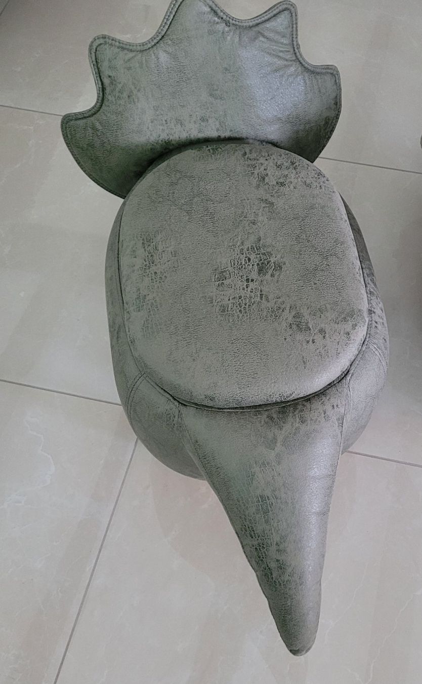 Beliani Sgabelli: HOCKER Triceratops Dinosaur Green Kids – Usato da Killwangen venduto da bmy_5rtt 3