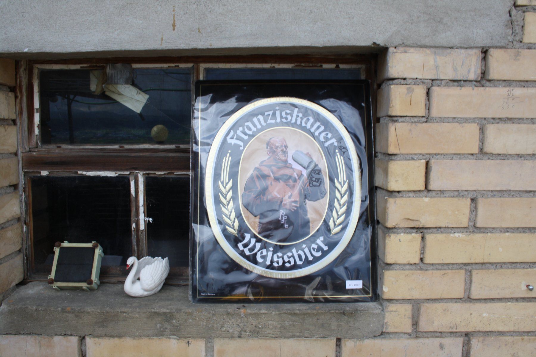 Insegne: FRANZISKANER WEISSBIER BLECH SCHILD – Usato da Wauwil venduto da Pneuedy 2