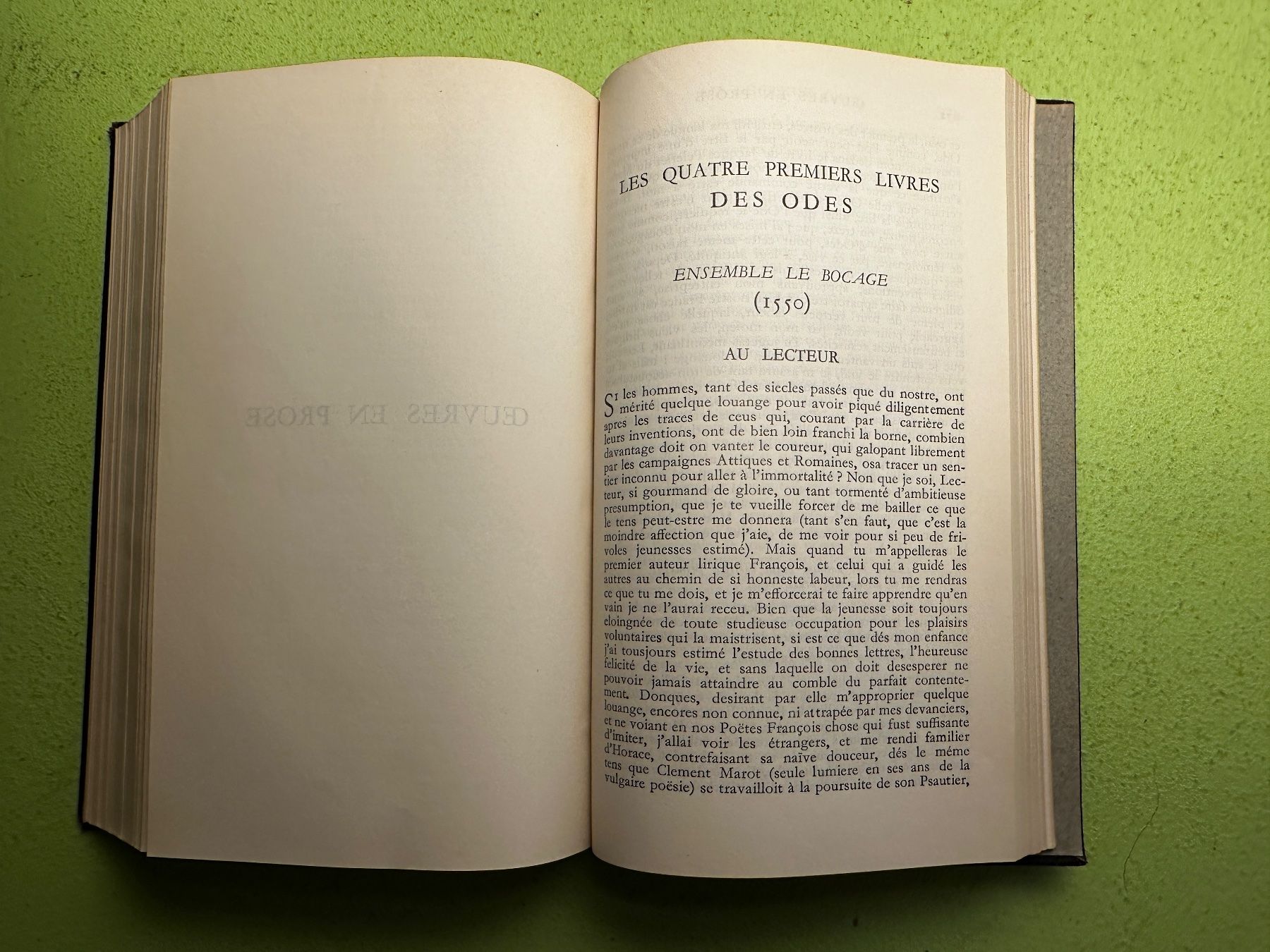 Libri: Ronsard: Oeuvres Completes. Tome II. – Usato da Zürich venduto da allp 6