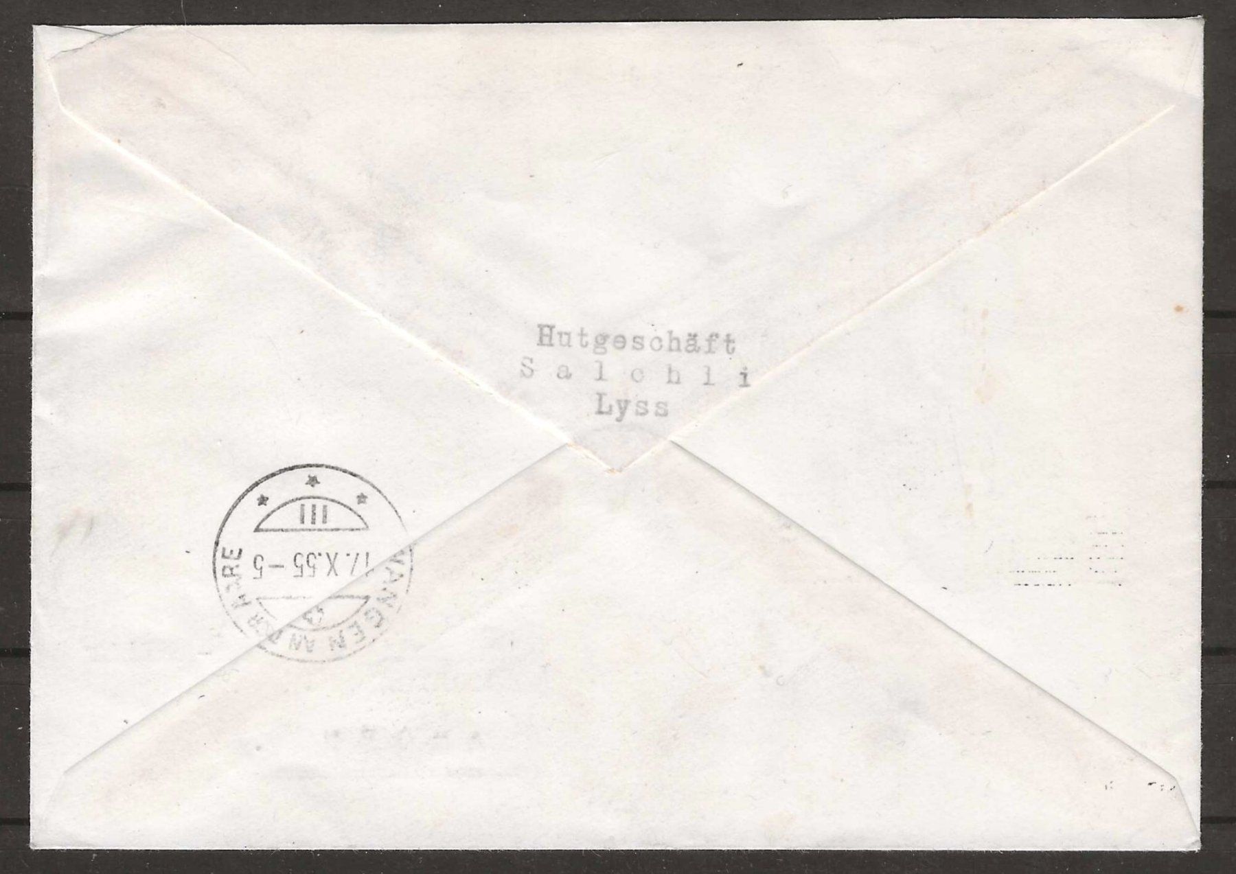 Tutti i francobolli: 1955 : Block W35 auf Ausstellungs- R-Brief – Usato da Gümligen venduto da Geniusbuy 1