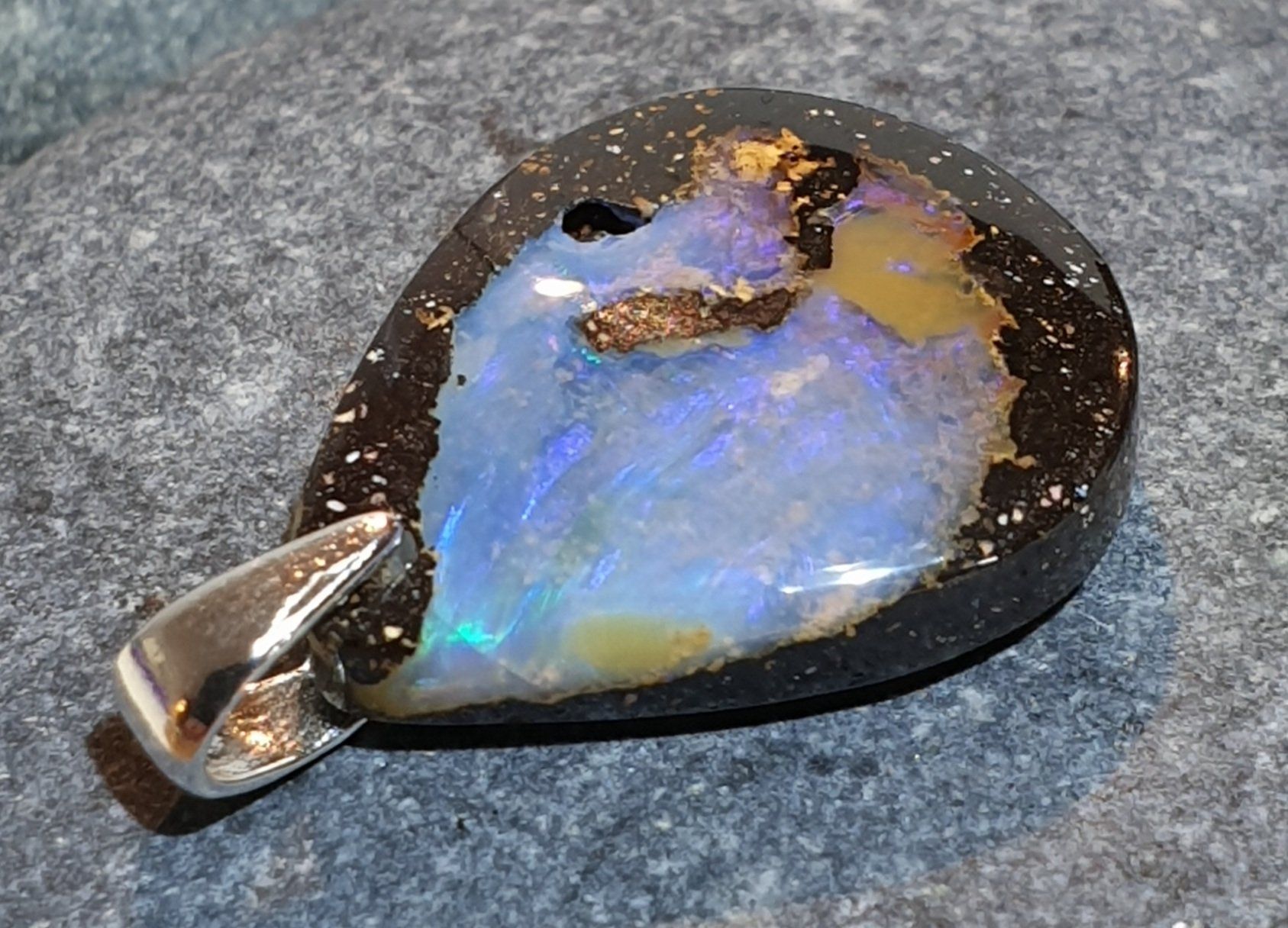 Ciondoli: Anhänger Boulder Opal. – Nuovo (secondo la descrizione) da Niederbüren venduto da Raphael014 1