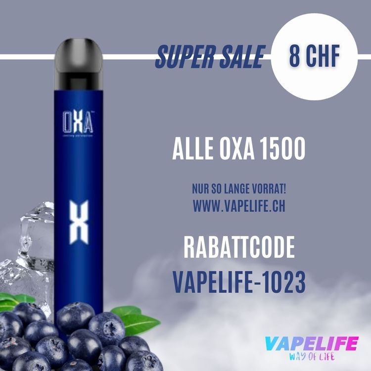 OXA TURBO Vape 1500 Puffs Not a Elfbar ! Gratis Versand ! Kaufen auf