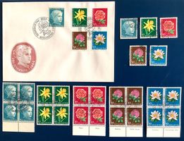 1964 Pro Juventute FDC - Viererblock Serie ET - Serie Gest.