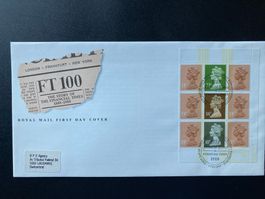 FDC aus Markenheftchen 1988 Financial Times (Exklusivität!)