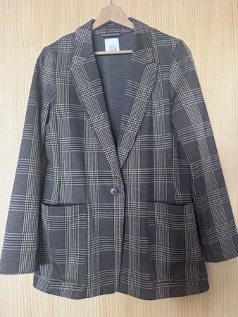 Blazer mit Karomuster, Grösse 38