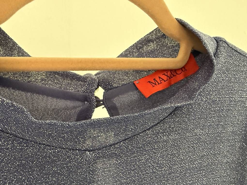 Vestiti: Max&Co. Kleid | Blau-Silber | Langarm | A-Linie – Usato da Rotkreuz venduto da monzaa 2