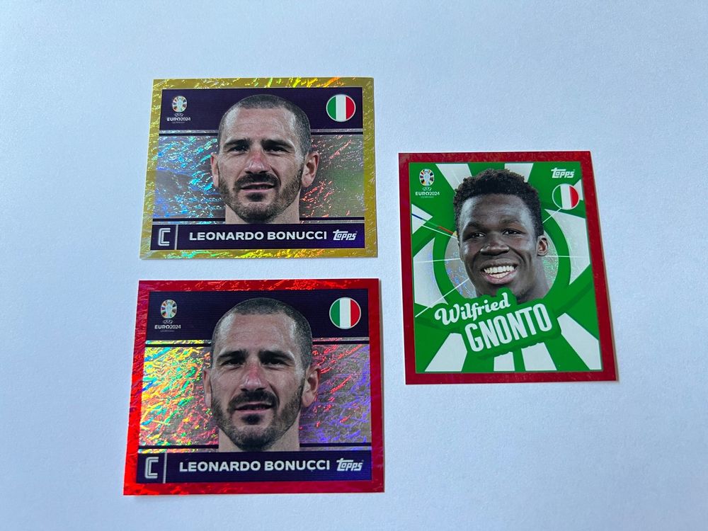 Topps Euro 2024 Sticker Grün Wilfried Gnonto ITA PTW