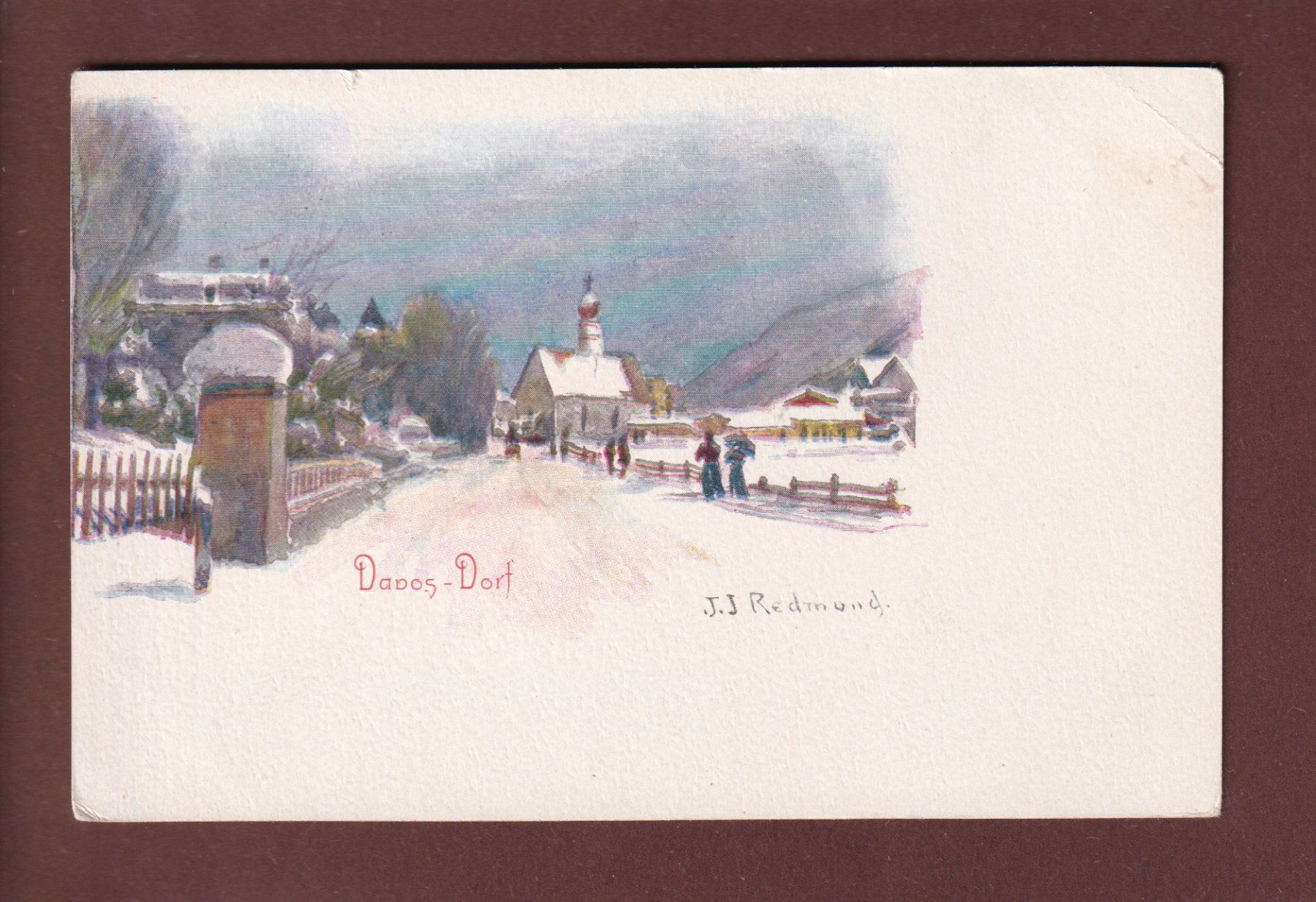 Cartes postales: DAVOS-DORF - J.J. Redmond // Eckbug // – D'occasion à Pully par nicecards