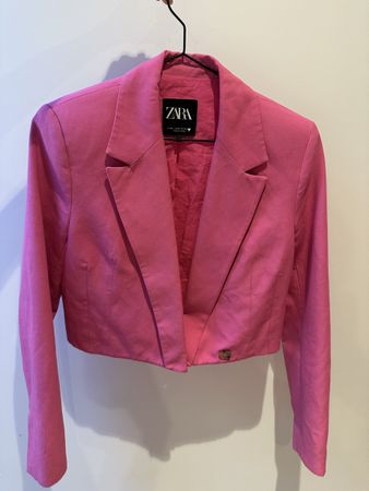 Zara Blazer Pink Cropped