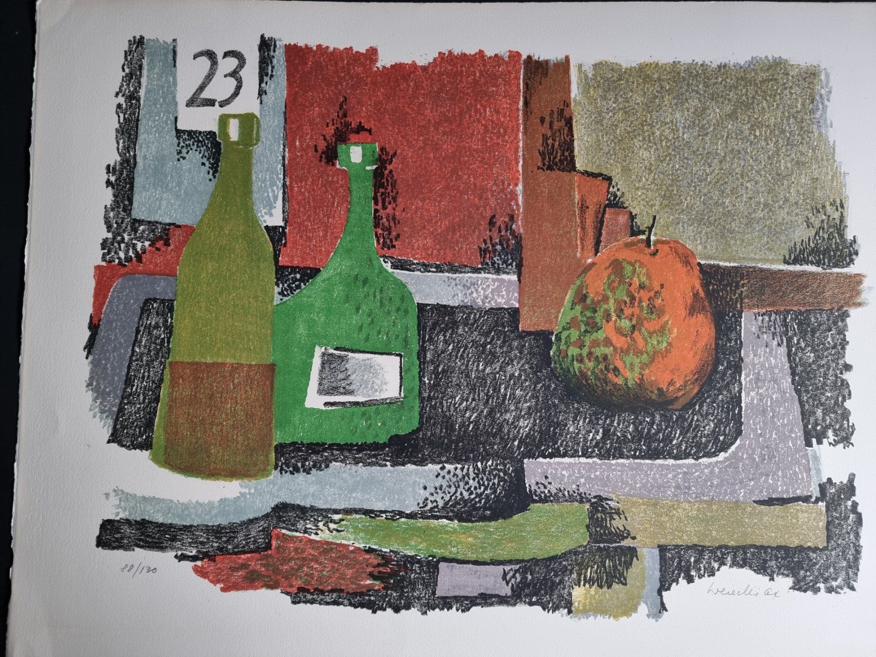Grafiken & Lithographien: LIECHTI WILHELM LITHOGRAPHIE SIGNIERT NUMMERIERT – Gebraucht aus Gersau von grafik-kunst