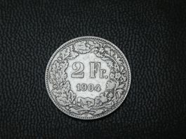 2 Fr. Silbermünze 1904