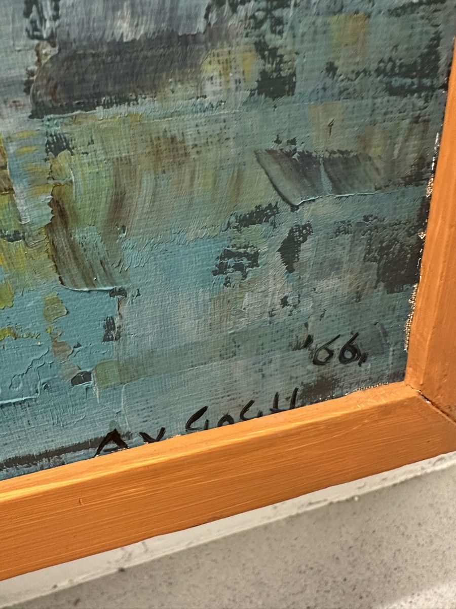 Dipinti: Gemälde A. V. Gogh Hafen Maritim Schiffe – Usato da Ebikon venduto da Gaenggeliwaar 5