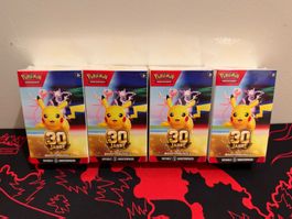Pokémon 30 Jahre – 4× Booster Bundle DE – 24 Booster 🔥