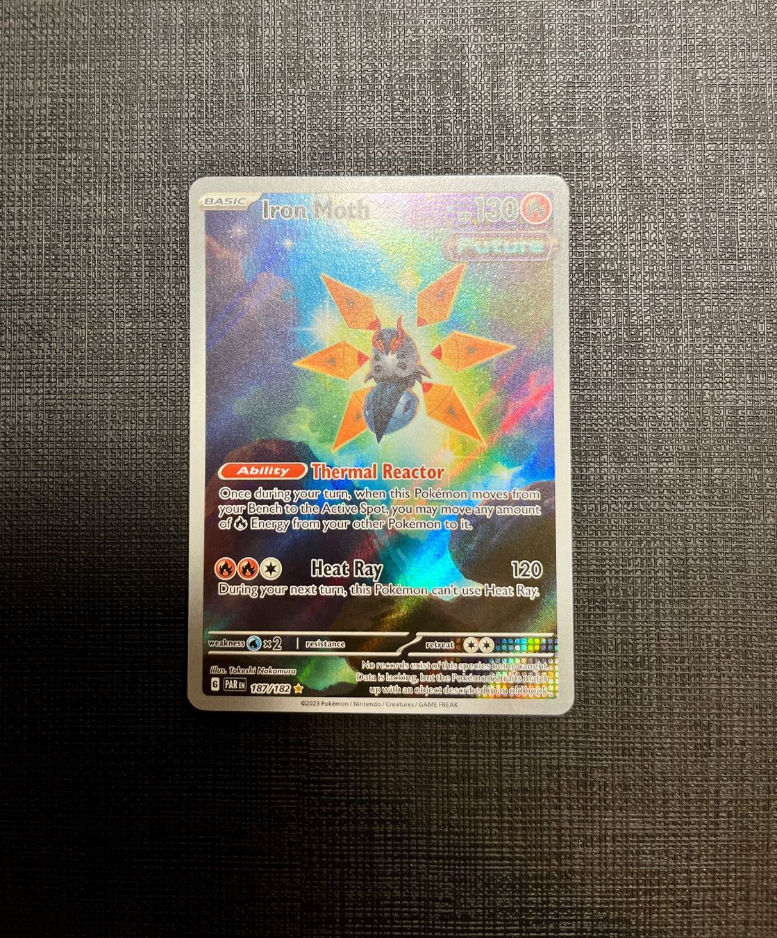 Pokémon Carte collezionabili: Iron Moth 187/182 IR – Usato da Abtwil SG venduto da Doemiyoo