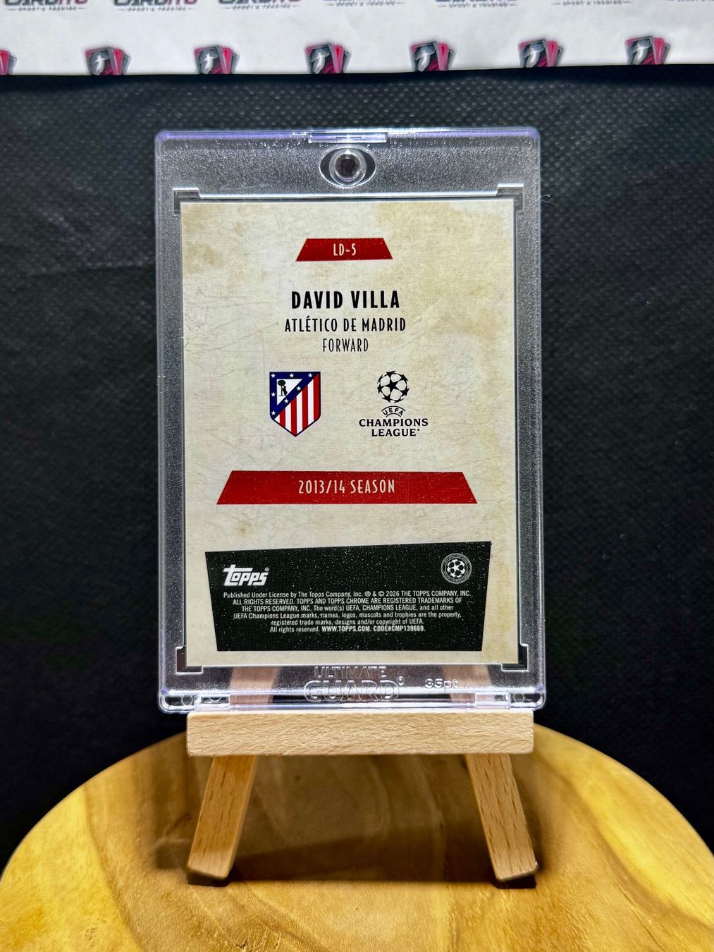 Topps Carte collezionabili: 2025-26 Topps Chrome UCC David Villa Last Dance Insert /75 – Usato da Reconvilier venduto da Cardito 1