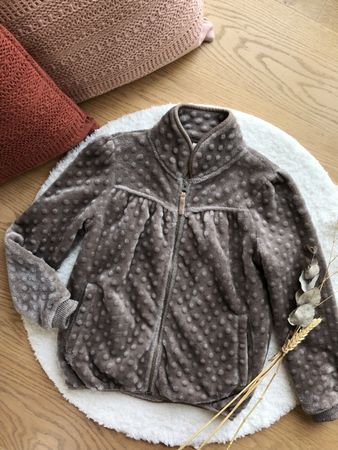POMP DE Lux Fleecejacke mit Punktemuster Gr. 134