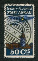 Vorläufer 1913⊙ Flugpost I Aarau, mit Attest, ZS 780.00