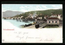 Waedenswil, Ortsansicht mit Bahnhof aus 
