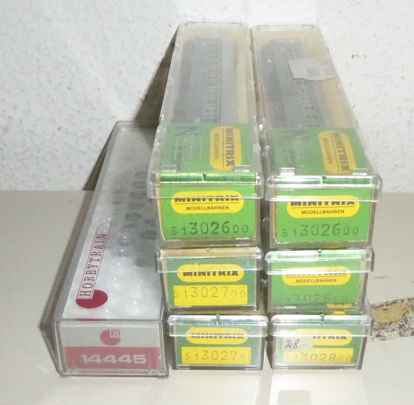Trix Modelleisenbahnen: Minitrix/ Hobbytrain Spur N SBB Zug Set 7-teilig – Gebraucht aus Uetikon am See von auktio 2