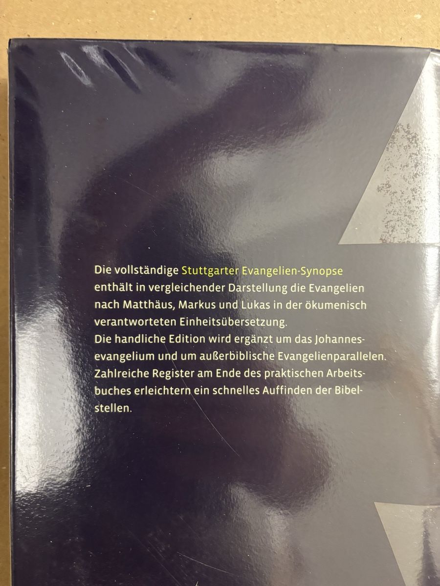 Libri: Stuttgarter Evangelien Synopse – Nuovo e nell'imballaggio originale da Widnau venduto da Metzii51 1