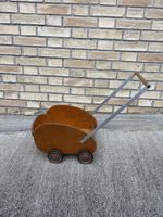Vintage Holz-Rollwagen für Kinder