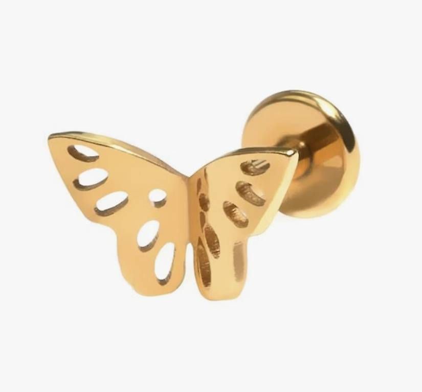 Gioielli per piercing: 2 Piercing (Ohr) Schmetterlinge – Nuovo e nell'imballaggio originale da Grächen venduto da jan_9wyc 2