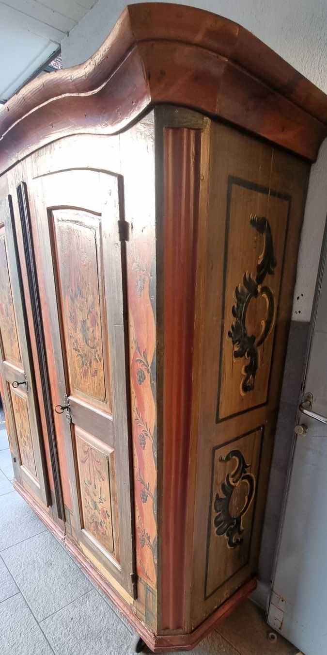 Armadi: Antiker bemalter Bauernschrank Barock 1792 – Usato da Flums venduto da Flumsantik 6
