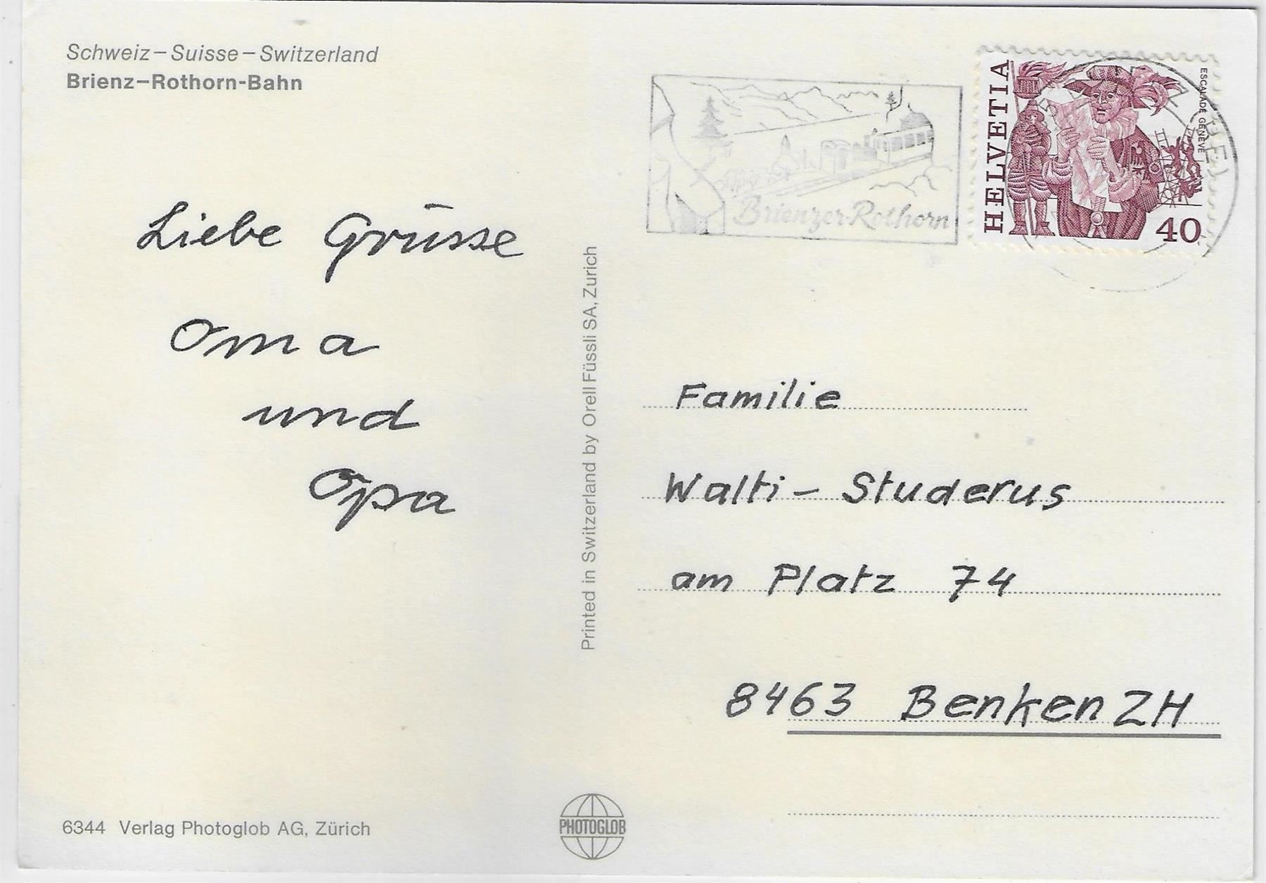 Cartoline postali: Brienz-Rothorn-Bahn - Multiview – Antico da Ettingen venduto da Kartenplanet 1