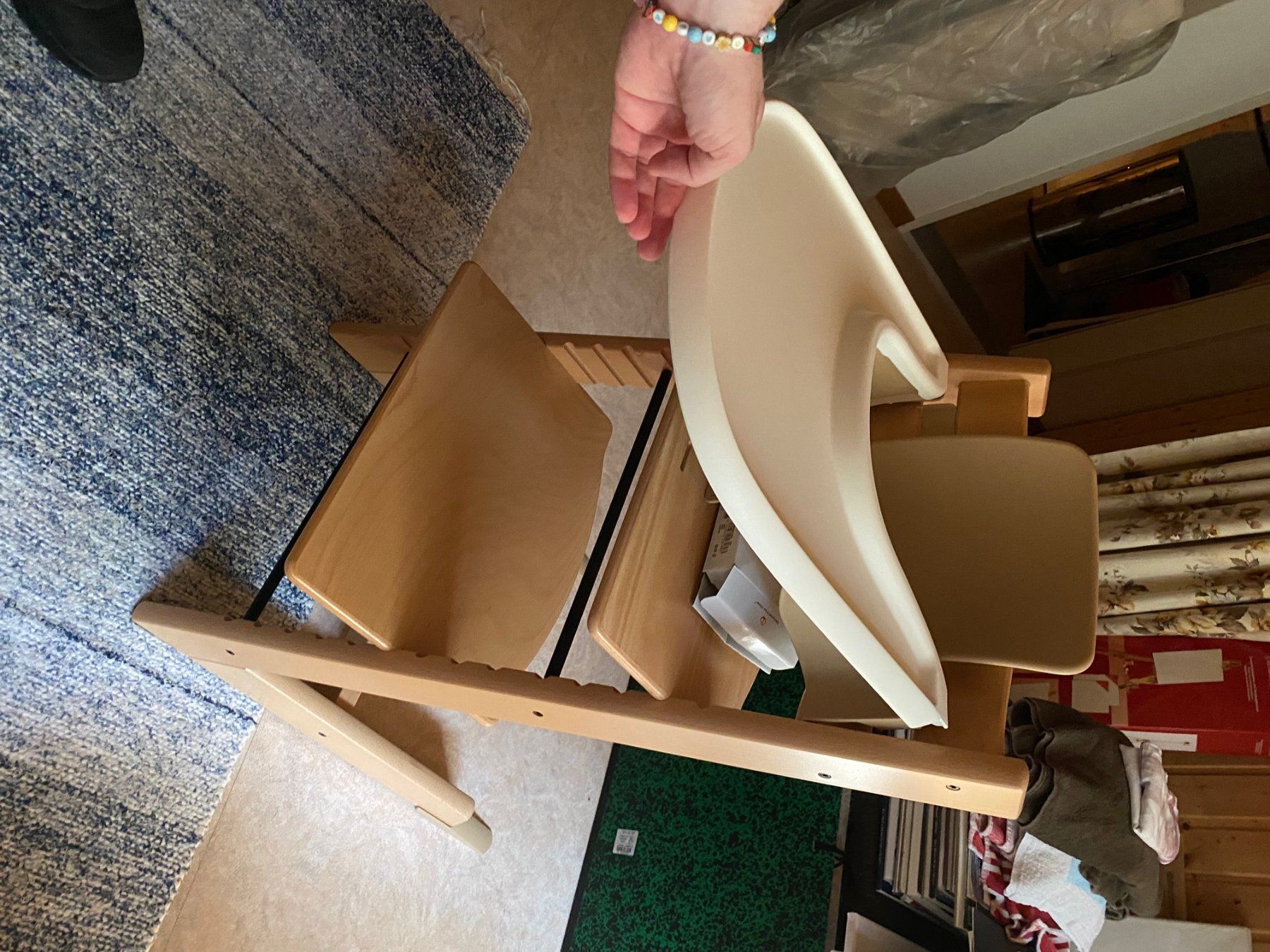 Stokke Seggioloni: Stokke TrippTrapp mit Zubehör – Usato da Oberglatt ZH venduto da Finlandia1 1
