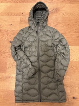 Damen Daunenmantel Peak Performance khaki Grösse M