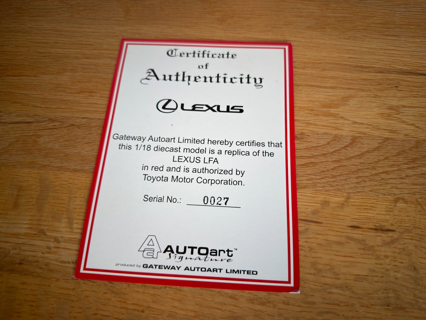 Autoart Modellautos: 1:18 AUTOart - Lexus LFA – Neu (gemäss Beschreibung) aus Tübach von BonnevilleMotors 4