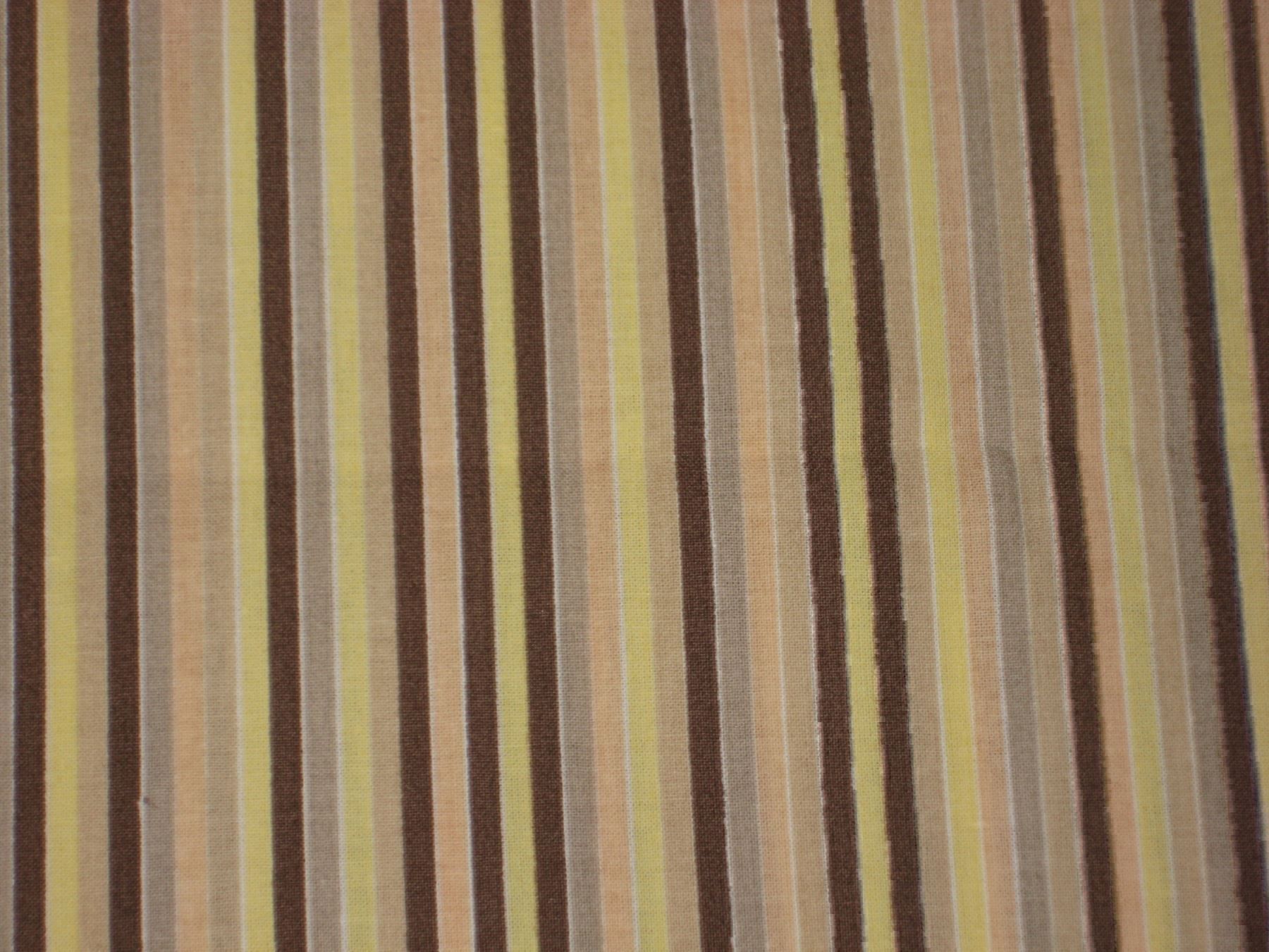 Tessuti: Baumwollstoff hellgelb/ braun/ beige Streifen – Nuovo e nell'imballaggio originale da Füllinsdorf venduto da Schlupp 1