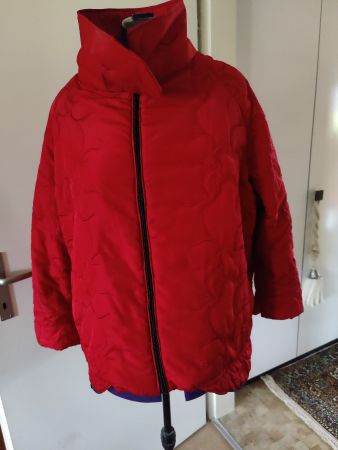 watierte Jacke Vokuhila rot Gr. 48-52/60