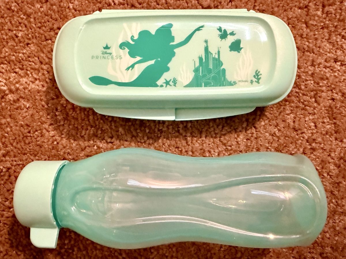 Tupperware Contenitori & Simili: Tupperware Disney Ariel Box und Trinkflasche Set hellblau – Nuovo e nell'imballaggio originale da Worben venduto da Teddy112